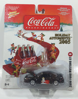 2005 Playing Mantis Johnny Lighting Coca Cola Brand Holiday Automents #6 2000 Ford Mustang GT Black Die Cast Toy Car Vehicle New in Package