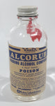 Antique 1940s Western Laboratories Vancouver Canada Vanex Alcorub Rubbing Alcohol Compound 4 1/4" Tall Glass Medicine Bottle