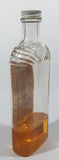 Antique 1930s Hawes Improved Lemon Oil Cleans And Polishes Furniture Woodwork Refrigerators etc 8 5/8" Tall Glass Bottle