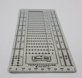 Vintage Honor Bilt Perfectogauge Stamp Perforation Metal Measurement Gauge Tool