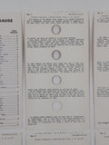 Antique 1940 M. Meghrig & Sons Distributor Wonder Color Gauge Stamp Color Identification Card Set