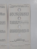 Antique 1940 M. Meghrig & Sons Distributor Wonder Color Gauge Stamp Color Identification Card Set