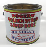 Vintage Rogers Syrup Golden Sugar Vancouver, B.C. Sugar Refinery 10lb 4.54 kg Tin Metal Can Pail