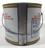 Vintage Rogers Syrup Golden Sugar Vancouver, B.C. Sugar Refinery 10lb Tin Metal Can Pail