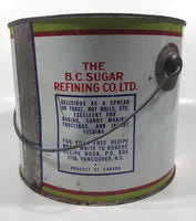 Vintage Rogers Syrup Golden Sugar Vancouver, B.C. Sugar Refinery 10lb Tin Metal Can Pail