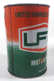 Vintage UFA United Farms of Alberta Extra H.D. SAE 30 Motor Oil 5 7/8" Tall One Litre Metal Oil Can FULL