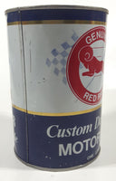 Vintage Genuine Red Ram Custom Designed Motor Oil One Litre 6" Tall Metal Can