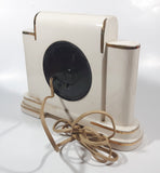 Vintage Mastercrafters Flower Pattern Porcelain 10 5/8" Wide Electric Mantle Clock