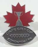 Vintage 1984 CFL Canadian Football League Grey Cup Edmonton Enamel Metal Lapel Pin