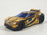 2013 Hot Wheels Racing Super Chromes Chicane Gold Chrome Die Cast Toy Race Car Vehicle