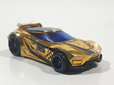 2013 Hot Wheels Racing Super Chromes Chicane Gold Chrome Die Cast Toy Race Car Vehicle