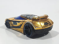 2013 Hot Wheels Racing Super Chromes Chicane Gold Chrome Die Cast Toy Race Car Vehicle