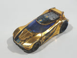 2013 Hot Wheels Racing Super Chromes Chicane Gold Chrome Die Cast Toy Race Car Vehicle