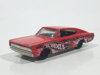 2004 Hot Wheels Smashville '67 Dodge Charger Red Die Cast Toy Muscle Car Vehicle