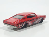 2004 Hot Wheels Smashville '67 Dodge Charger Red Die Cast Toy Muscle Car Vehicle