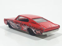 2004 Hot Wheels Smashville '67 Dodge Charger Red Die Cast Toy Muscle Car Vehicle