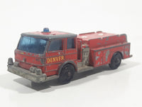 Vintage 1966 Lesney Matchbox Series No. 29 Denver Fire Pumper Truck Red Die Cast Toy Car Vehicle Made in England