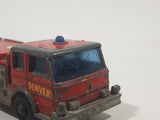 Vintage 1966 Lesney Matchbox Series No. 29 Denver Fire Pumper Truck Red Die Cast Toy Car Vehicle Made in England