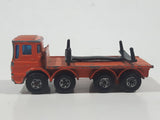 Vintage 1971 Lesney Matchbox Series Ergomatic Cab Leyland Pipe Truck Orange Die Cast Toy Car Vehicle Made in England