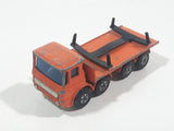 Vintage 1971 Lesney Matchbox Series Ergomatic Cab Leyland Pipe Truck Orange Die Cast Toy Car Vehicle Made in England