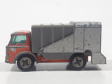 Vintage 1970 Lesney Matchbox Series No. 7 Refuse Truck Orange and Grey Die Cast Toy Car Garbage Truck Vehicle Made in England