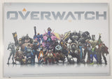 2017 Blizzard Entertainment Overwatch Game 8 1/4" x 11 3/4" Hardboard Wall Plaque Poster