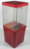 Vintage Komet Red Metal with Plastic Globe "Thank You" 15 1/2" Tall Gumball Candy Dispenser Vending Machine with Two Keys