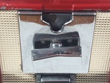 Vintage Northwestern MORRIS ILLINOIS Red Metal with Plastic Globe 17 1/2" Tall Gumball Candy Dispenser Vending Machine with Two Keys