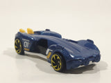 2019 Hot Wheels Experimotors Slide Kick Dark Blue Die Cast Toy Car Vehicle