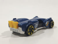 2019 Hot Wheels Experimotors Slide Kick Dark Blue Die Cast Toy Car Vehicle