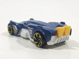 2019 Hot Wheels Experimotors Slide Kick Dark Blue Die Cast Toy Car Vehicle