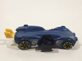 2019 Hot Wheels Experimotors Slide Kick Dark Blue Die Cast Toy Car Vehicle