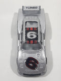 Vintage 1980s Welly Porsche Turbo #6 Silver Grey Die Cast Toy Race Car Vehicle