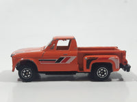 1980s Yatming Chevrolet LUV Stepside Pickup Truck Orange No. 1700 Die Cast Toy Car Vehicle