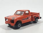 1980s Yatming Chevrolet LUV Stepside Pickup Truck Orange No. 1700 Die Cast Toy Car Vehicle