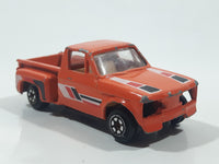 1980s Yatming Chevrolet LUV Stepside Pickup Truck Orange No. 1700 Die Cast Toy Car Vehicle