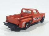 1980s Yatming Chevrolet LUV Stepside Pickup Truck Orange No. 1700 Die Cast Toy Car Vehicle