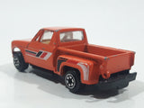 1980s Yatming Chevrolet LUV Stepside Pickup Truck Orange No. 1700 Die Cast Toy Car Vehicle