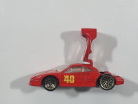 1997 Hot Wheels Ferrari F40 Red Die Cast Toy Dream Luxury Super Car Vehicle Opening Rear Mount Engine