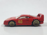 1997 Hot Wheels Ferrari F40 Red Die Cast Toy Dream Luxury Super Car Vehicle Opening Rear Mount Engine