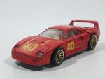 1997 Hot Wheels Ferrari F40 Red Die Cast Toy Dream Luxury Super Car Vehicle Opening Rear Mount Engine