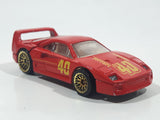 1997 Hot Wheels Ferrari F40 Red Die Cast Toy Dream Luxury Super Car Vehicle Opening Rear Mount Engine