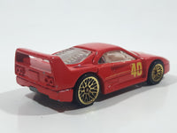 1997 Hot Wheels Ferrari F40 Red Die Cast Toy Dream Luxury Super Car Vehicle Opening Rear Mount Engine