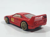 1997 Hot Wheels Ferrari F40 Red Die Cast Toy Dream Luxury Super Car Vehicle Opening Rear Mount Engine