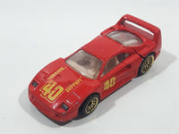 1997 Hot Wheels Ferrari F40 Red Die Cast Toy Dream Luxury Super Car Vehicle Opening Rear Mount Engine