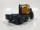 Vintage 1986 Remco Semi Tractor Truck A & H Construction Company Yellow Pressed Steel and Plastic Die Cast Toy Car Vehicle
