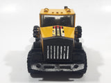 Vintage 1986 Remco Semi Tractor Truck A & H Construction Company Yellow Pressed Steel and Plastic Die Cast Toy Car Vehicle