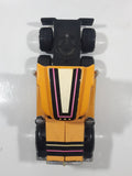 Vintage 1983 Buddy L Construction Kenworth Semi Tractor Truck Yellow Pressed Steel and Plastic Die Cast Toy Car Vehicle