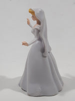 Disney Princess Cinderella Bride in White Wedding Dress 2 3/4" Tall Toy Figure