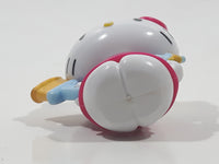 2018 Sanrio Hello Kitty with Paint Brushes 1 3/4" Tall Plastic Toy Figure